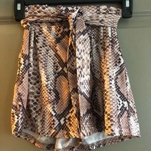 Snakeskin Shorts